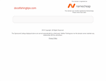 Tablet Screenshot of docsfishingtips.com